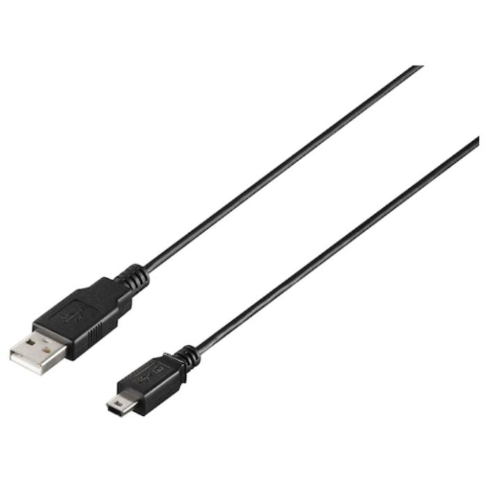BUFFALO　USB2.0　A　to　miniB　ケーブル　0.5m　ブラック