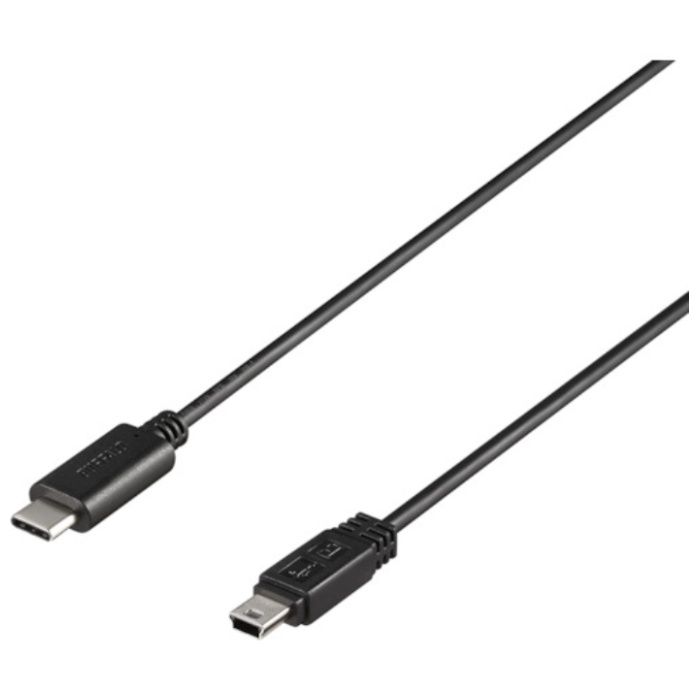 BUFFALO　USB2.0ケーブル　C-miniB　1m　ブラック