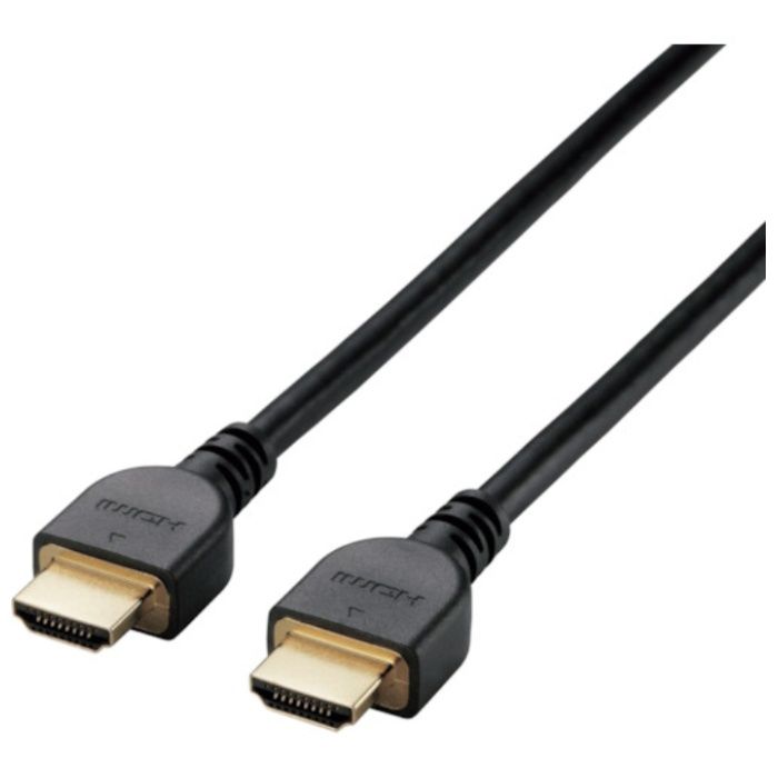 ELECOM　HDMIケーブル　イーサネット対応　高シールドコネクタ　5.0m　ブラック