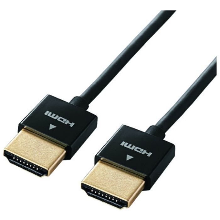 ELECOM　スーパースリムHDMIケーブル　イーサネット対応　1.5m　ブラック