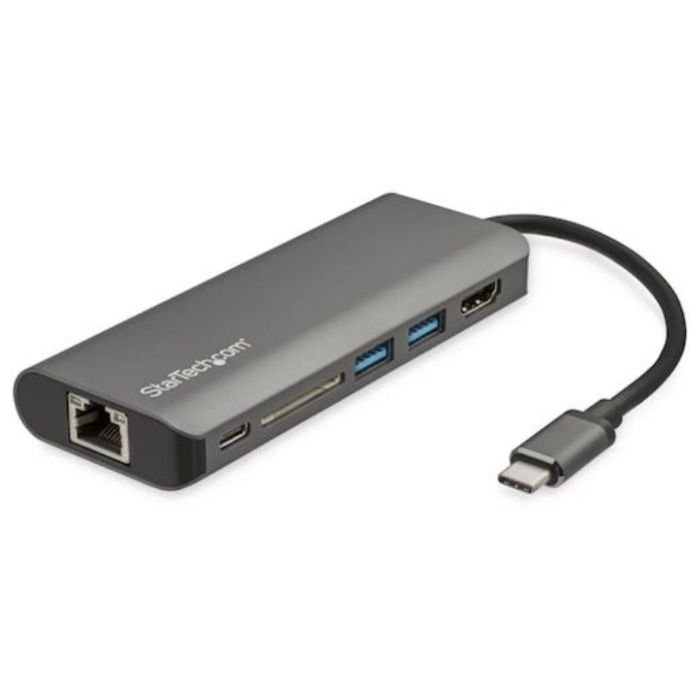 StarTech　USBマルチハブ/USB-C/4K30Hz　HDMI/60W　PD/3x　USB/LAN/SD