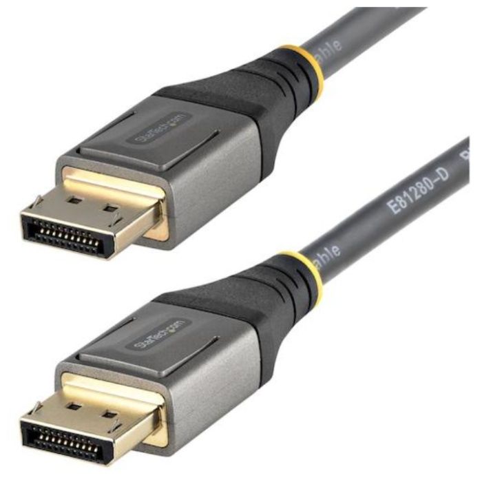 StarTech　DisplayPort　1.4ケーブル/2m　/8K60Hz　/VESA認証/グレー&ブラック/　ディスプレイポート