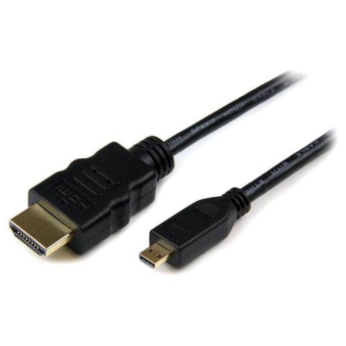 StarTech　ディスプレイ変換ケーブル/Micro　HDMI　-　HDMI　1.4/1m/4K30Hz/ブラック/ビデオコンバーター