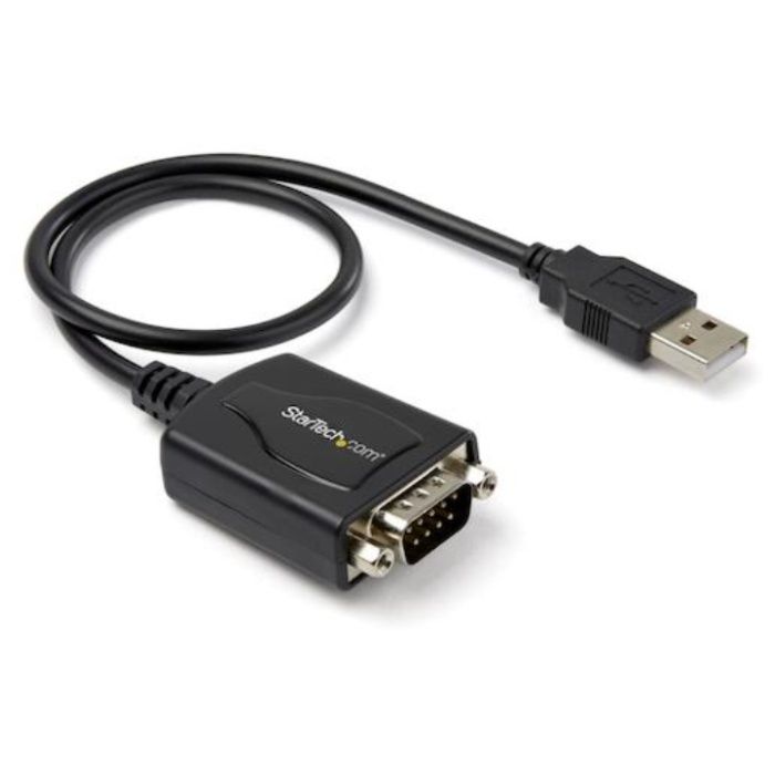 StarTech　シリアル変換ケーブル/USB-A　-　RS232C/30cm/230Kbps/ブラック