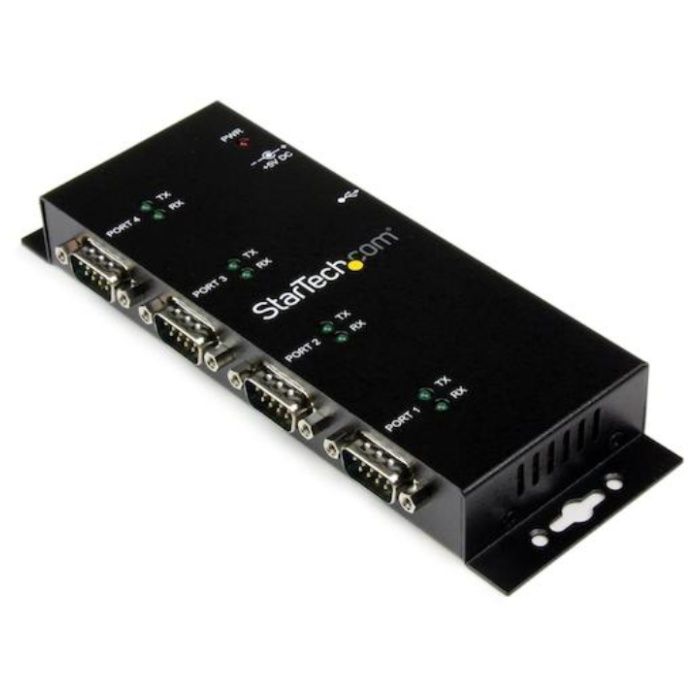 StarTech　シリアルハブ/USB-A　-　4x　RS232C/産業用メタル筐体/DINクリップ