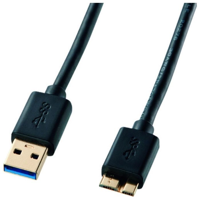 SANWA　USB3.0マイクロケーブル(A-MicroB)1.8m