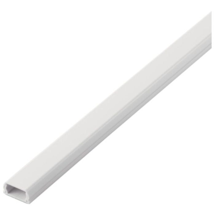 ELECOM　壁用モール　1mテープ付　21mm　ホワイト