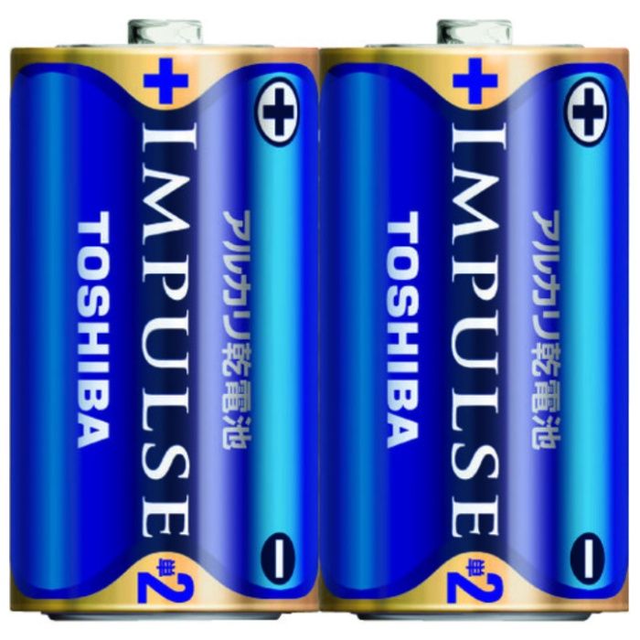 東芝　IMPULSE　アルカリ乾電池単2形LR14H(2本入)シュリンクパック