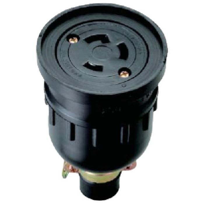 明工　引掛防水コネクタボデー接地2P