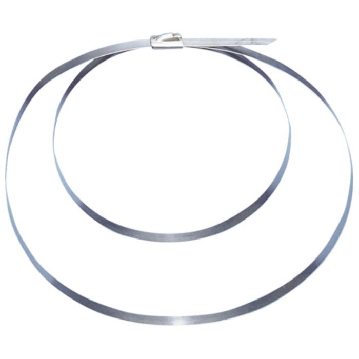 PANDUIT　【売切廃番】MLTタイプ　自動ロック式ステンレススチールバンド　ダブルロックタイ　SUS304　幅12.7mm　長さ1359mm　MLT8DEH15-Q
