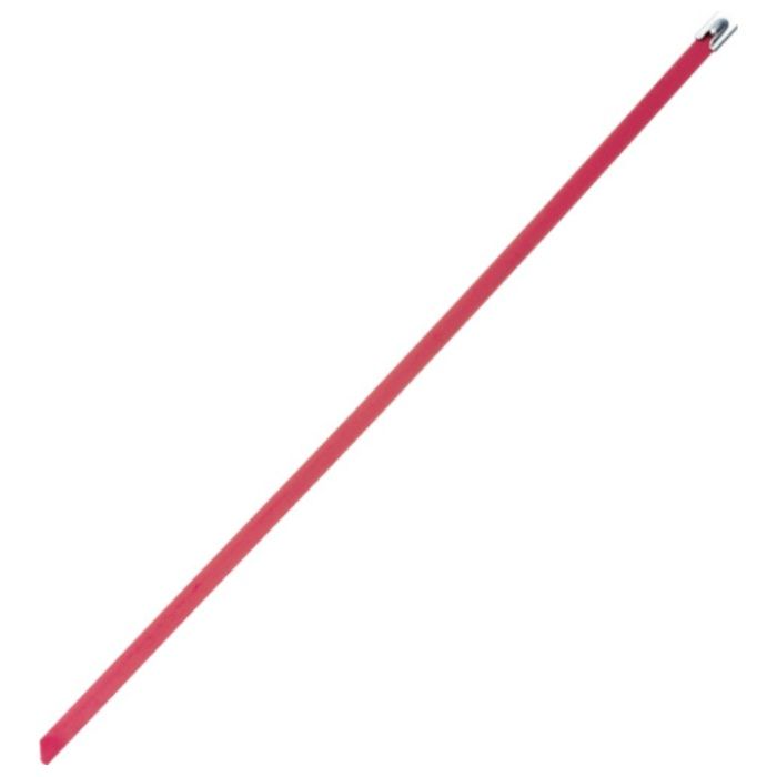 PANDUIT　【売切廃番】MLTタイプ　フルコーティングステンレススチールバンド　SUS316　赤　幅8.1mm　長さ521mm　50本入り　MLTFC6H-LP316RD