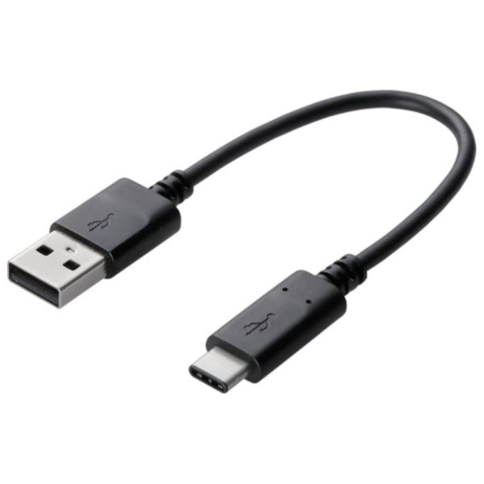ELECOM　USBケーブル(認証品・A-C)　0.15m　ブラック