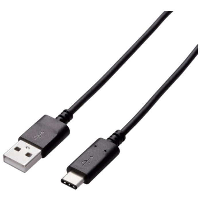 ELECOM　USBケーブル(認証品・A-C)　1.0m　ブラック