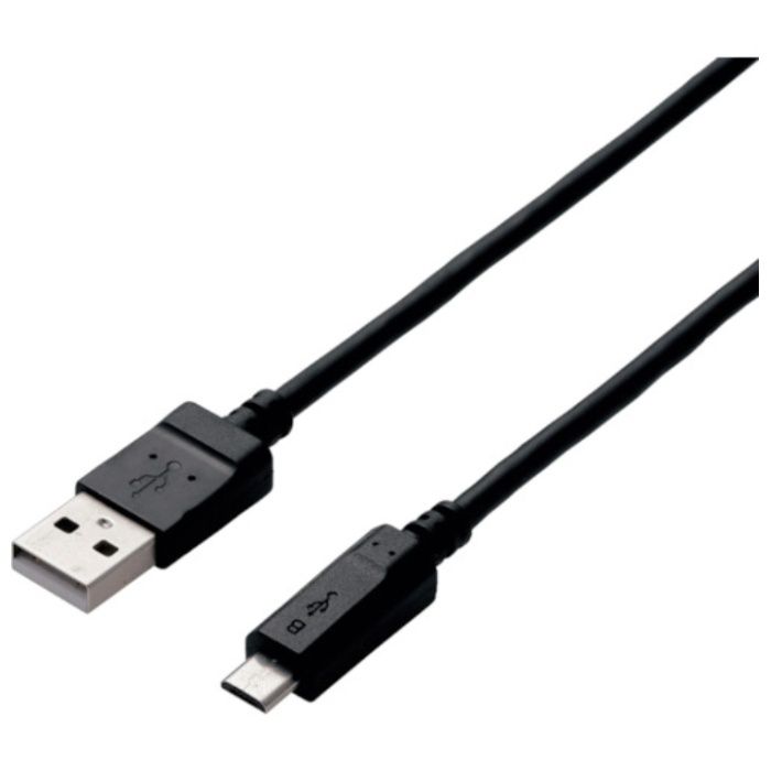 ELECOM　2A対応microUSBケーブル　1.5m　ブラック