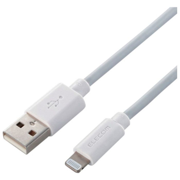 ELECOM　Lightningケーブル　スタンダード　1.5m　ホワイト
