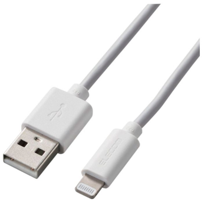 ELECOM　Lightningケーブル　スタンダード　1.5m　ホワイト