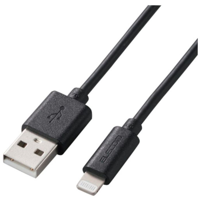 ELECOM　Lightningケーブル　スタンダード　1.0m　ブラック