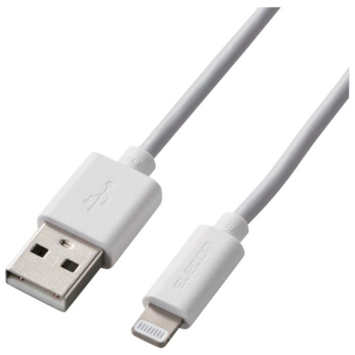 ELECOM　Lightningケーブル　スタンダード　2.0m　ホワイト