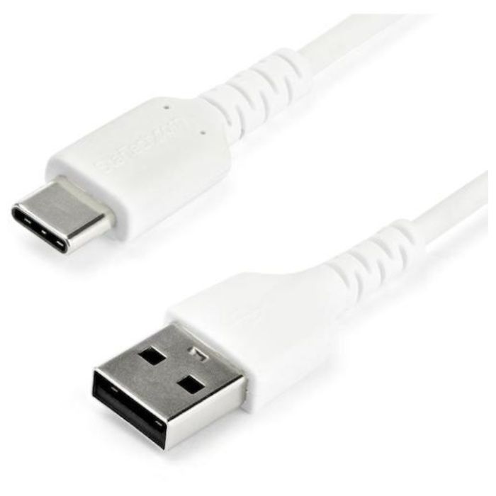StarTech　USB　2.0ケーブル/1m/Type-A　-　Type-C/480Mbps/オス-オス/ホワイト/タイプC　-　A
