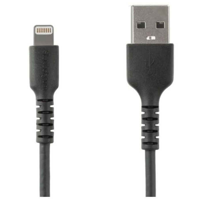 StarTech　Lightningケーブル/USB-A/1m/高耐久アラミド/MFi認証/ブラック
