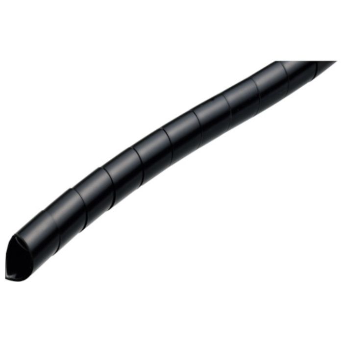 潤工社　ポリエチレンスパイラルチューブSE　15X13mm　50m　黒