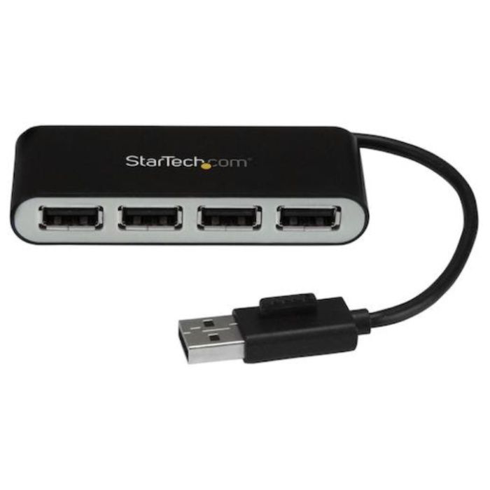 StarTech　USBハブ/USB　2.0/USB-A　-　4x　USB-A/LAN/バスパワー/ブラック
