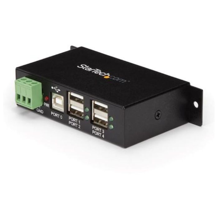 StarTech　USBハブ/USB　2.0/USB-A　-　4x　USB-A/産業用メタル筐体/DIN・壁面