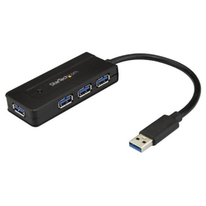 StarTech　USBハブ/USB　3.0/USB-A　-　4x　USB-A/ACアダプター付属/ブラック