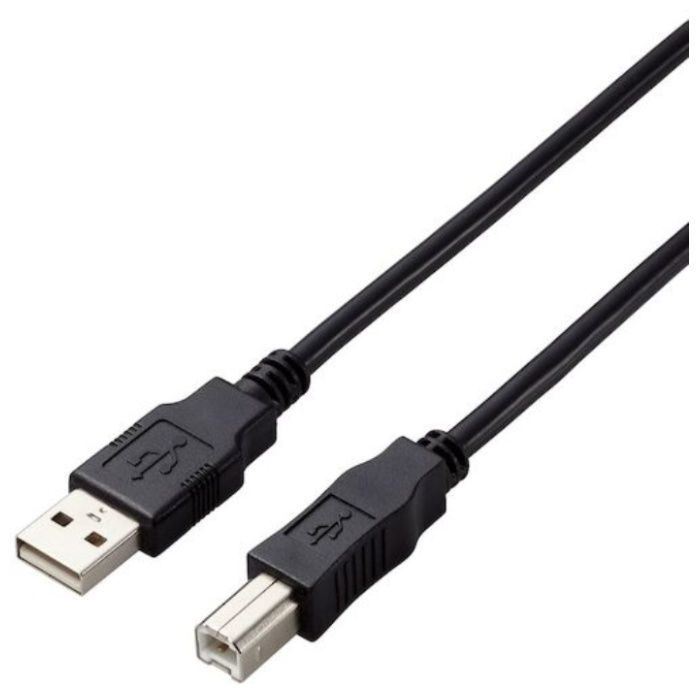 ELECOM　USB2.0ケーブル　A-Bタイプ　仕様固定　3m　ブラック