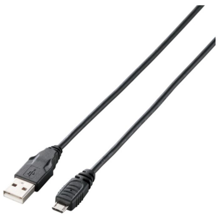 ELECOM　USB2.0ケーブル　A-microBタイプ　0.15m　ブラック