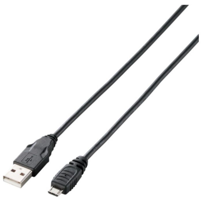 ELECOM　USB2.0ケーブル　A-microBタイプ　1.5m　ブラック