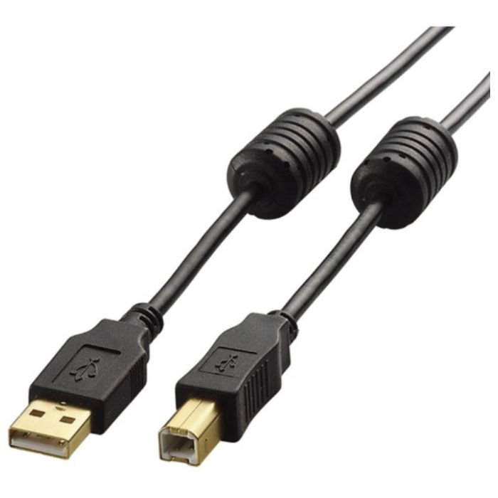 ELECOM　EURoHS指令準拠USB2.0ケーブル　ブラック