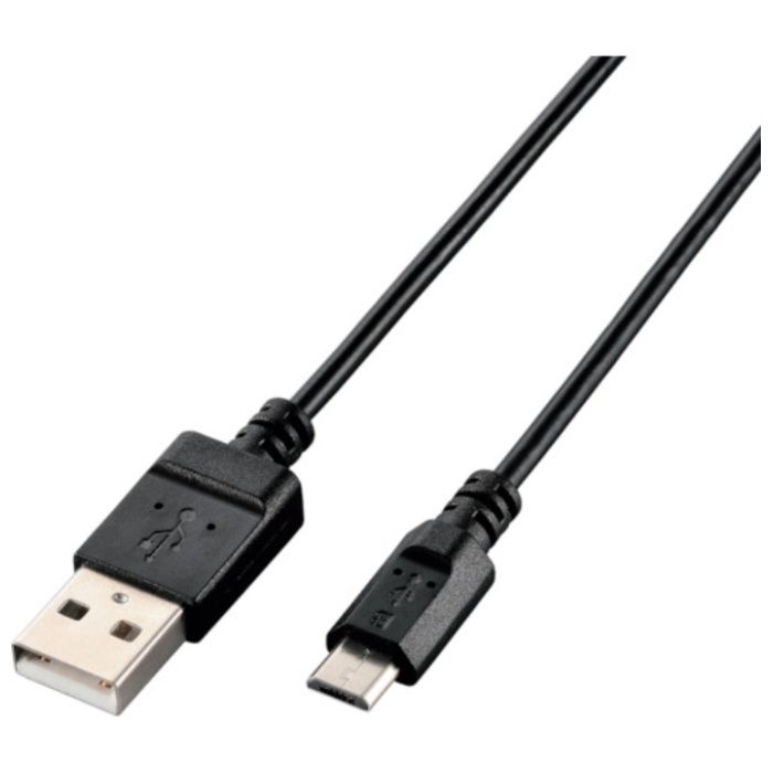ELECOM　エコUSB2.0ケーブル　A-MicroB　0.3m　ブラック