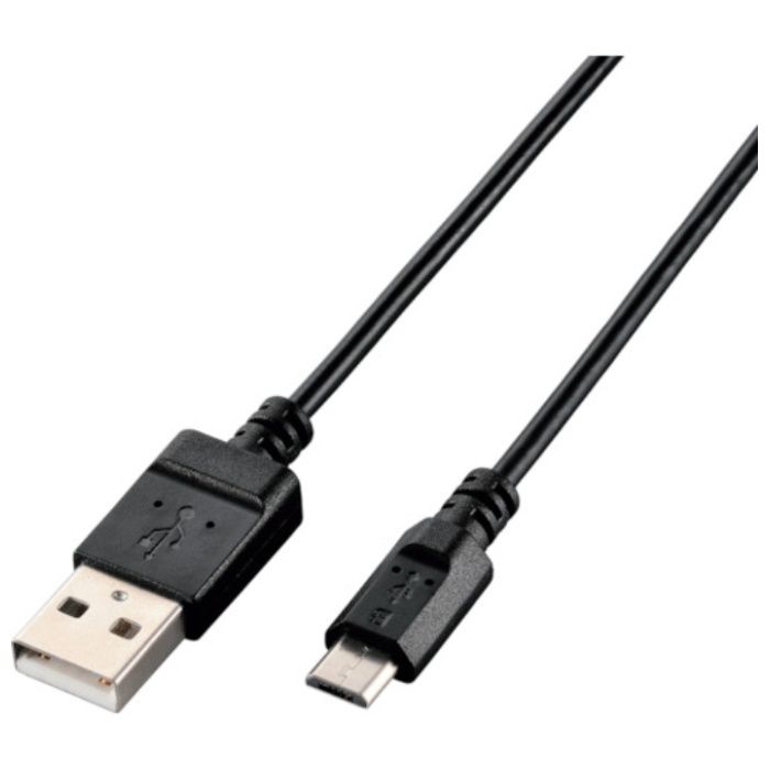 ELECOM　エコUSB2.0ケーブル　A-MicroB　0.6m　ブラック