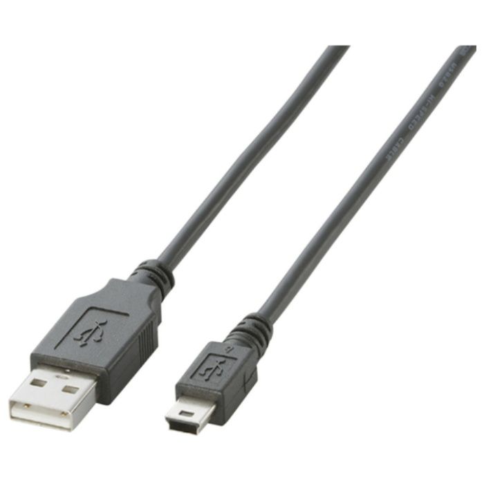 ELECOM　EURoHS指令準拠USB2.0ケーブル0.5m(ブラック)