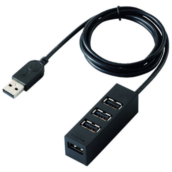 ELECOM　機能主義USBハブ　長ケーブル4ポート