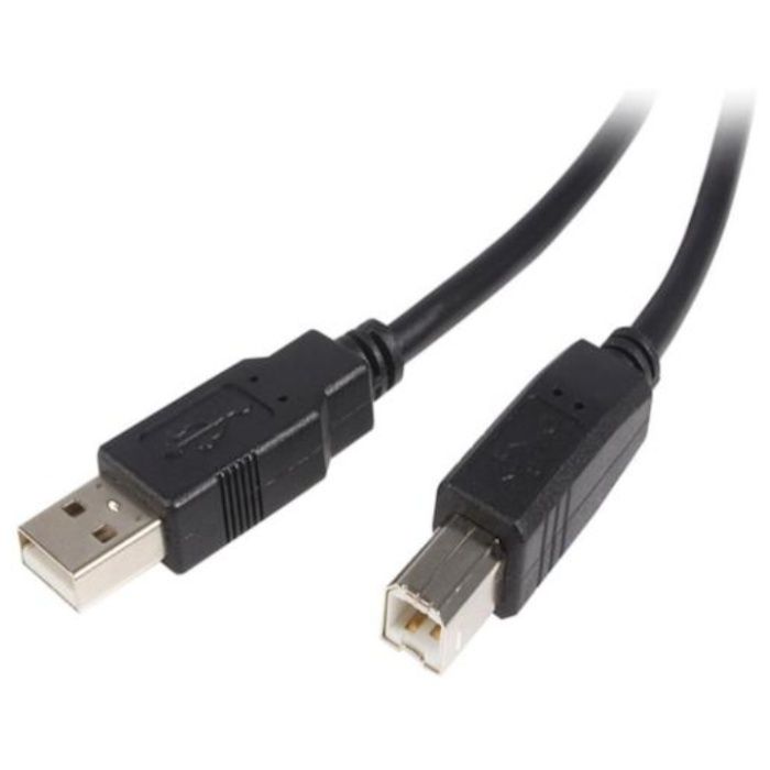 StarTech　USB　2.0ケーブル/5m/Type-A　-　Type-B/480Mbps/オス-オス/ブラック/タイプA　-　B