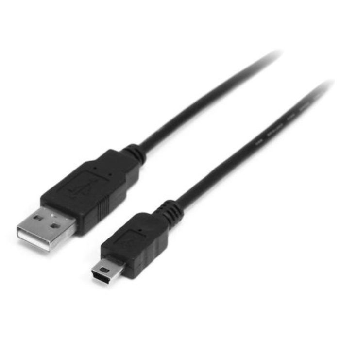 StarTech　USB　2.0ケーブル/2m/Type‐A　-　Mini-B/480Mbps/オス-オス/ブラック/タイプA　-　ミニB