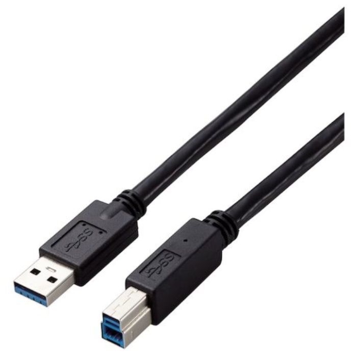 ELECOM　USB3.0ケーブル　A-Bタイプ　仕様固定　3m　ブラック
