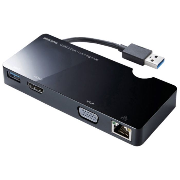 SANWA　USB3.2　Gen1モバイル　ドッキングステーション