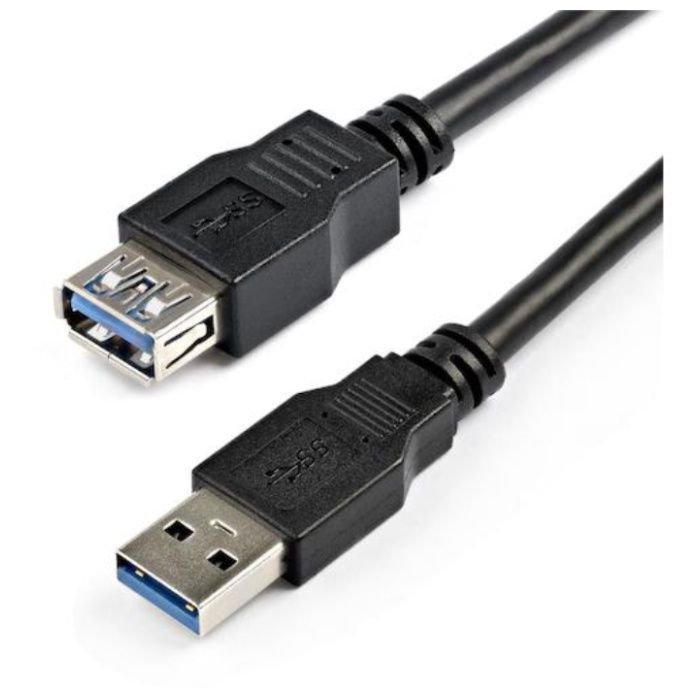 StarTech　USBケーブル/A-A/2m/USB　3.0/5Gbps/延長用/オス・メス/BK