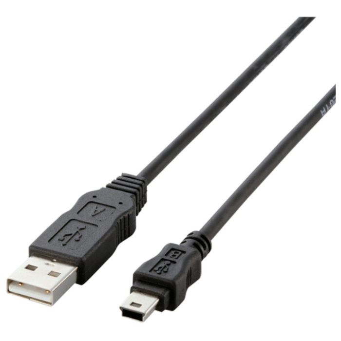 ELECOM　EURoHS指令準拠USB2.0準拠ケーブルブラック