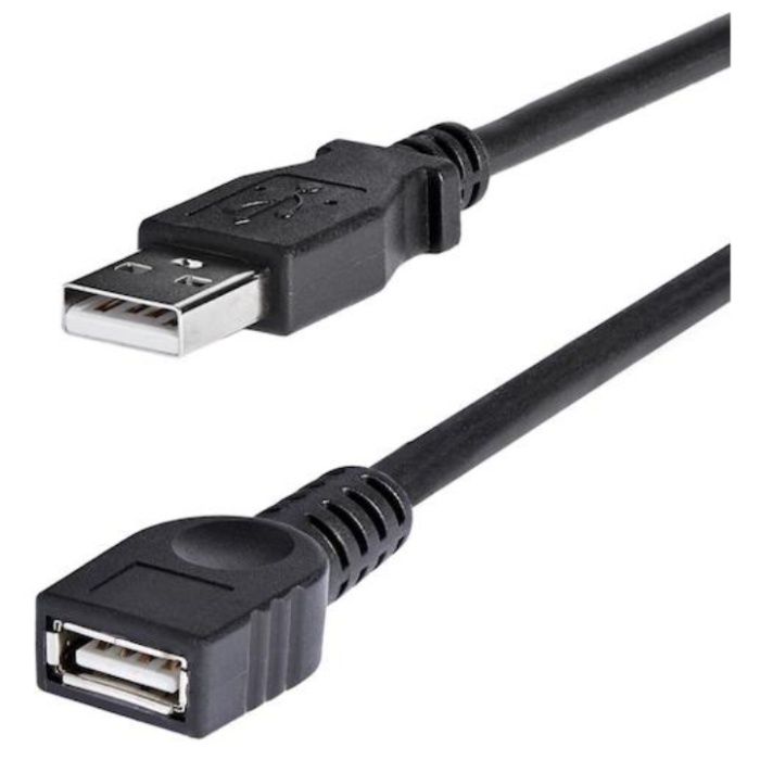 StarTech　USBケーブル/A-A/1.8m/USB　2.0/480Mbps/延長用/オス・メス/BK