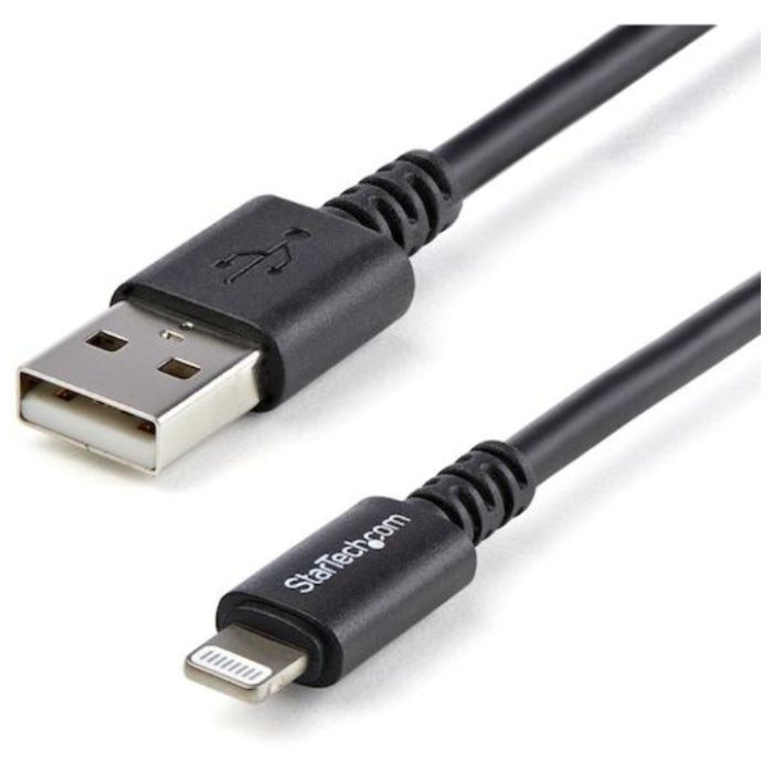 StarTech　Lightningケーブル/USB-A/3m/480Mbps/Apple　MFi認証/ブラック/iPhoneライトニング