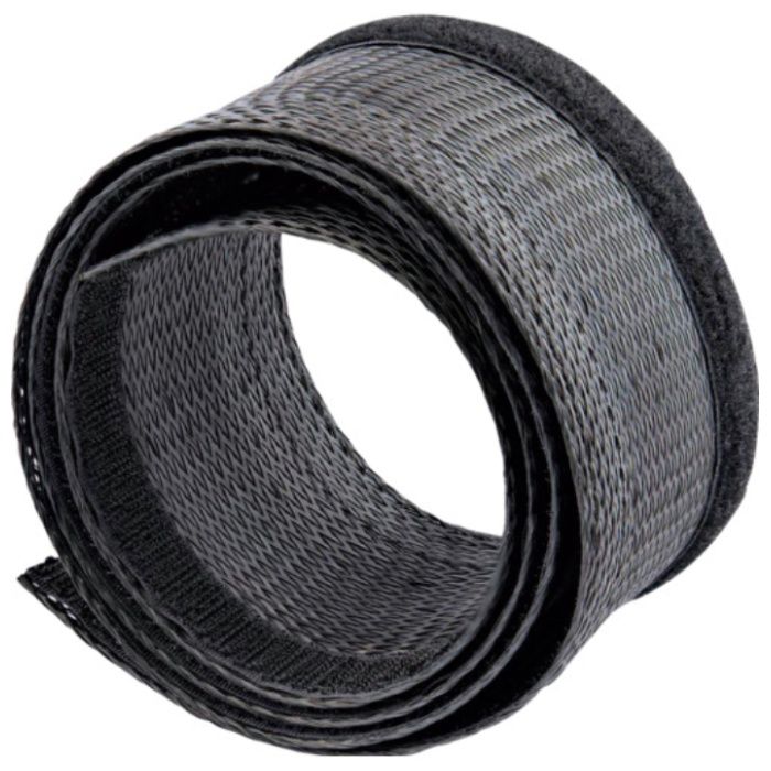StarTech　ケーブル収納カバー/3m/直径3cm/ポリエステル編組メッシュ素材/DIY切断可能/ケーブル配線保護チューブ