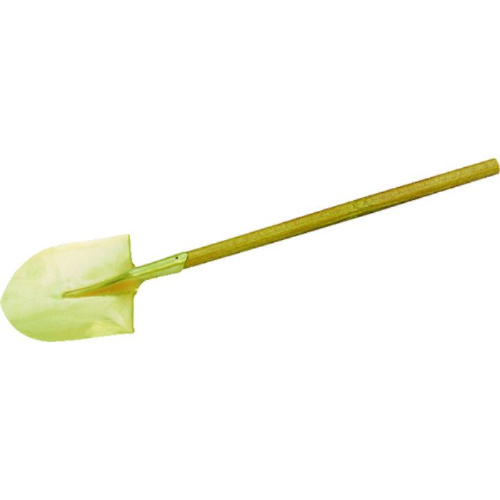 バーコ 防爆ショベル ノンスパーキングラウンドシャベル 刃先幅240mm 刃先長290mm(Tcode:8183079)