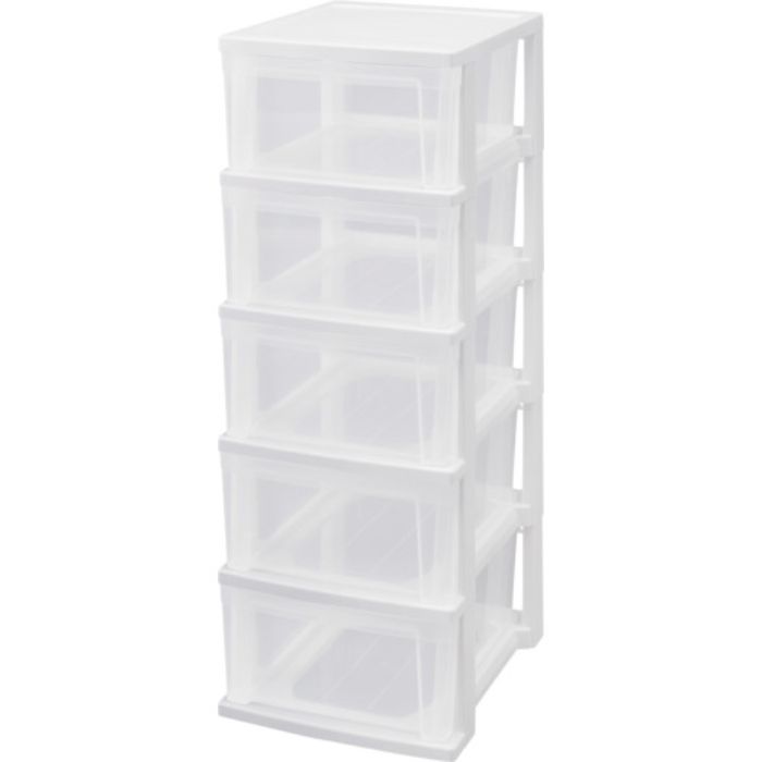 IRIS 284280 スリムチェスト NSSー325 ホワイト/クリア(Tcode:2573429)