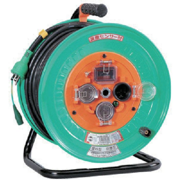 NICHIDO 電工ドラム 屋外型 過負荷漏電保護兼用ブレーカ付 50m(Tcode:7307357)