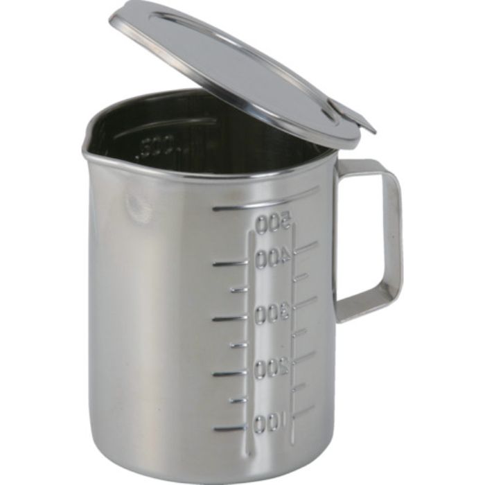 オオモリ フタ付口付ビーカー(丁番タイプ) 300cc(Tcode:3687810)