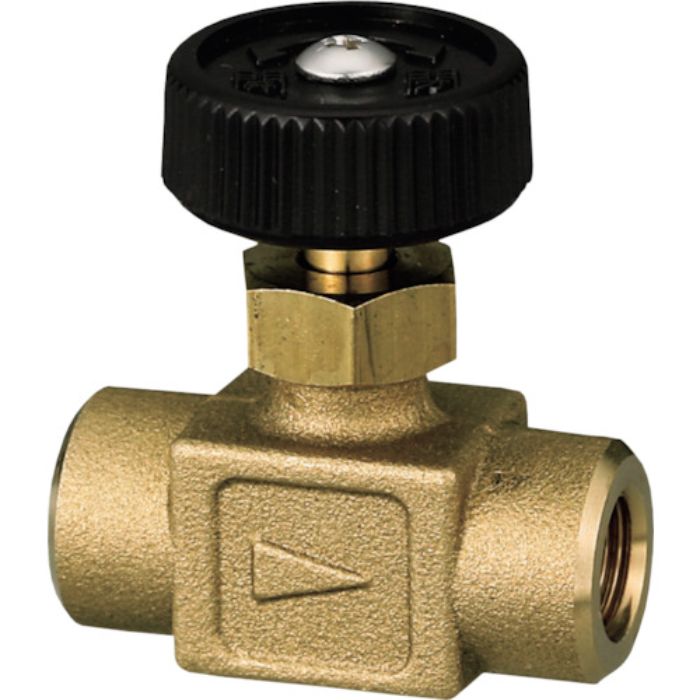 オンダ製作所 ストレートミニチュアバルブ Rc1/4×Rc1/4 樹脂ハンドル(Tcode:2672028)